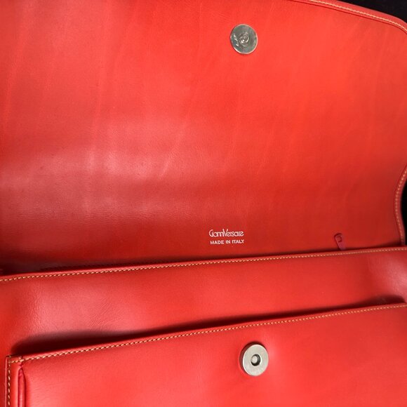 NEW Vintage Gianni Versace Genuine Leather Messenger Bag - Picture 6 of 14